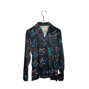 Flying Ranchwear Rubbock MFG floral pull over shirt mens medium 15 15 1/2‎